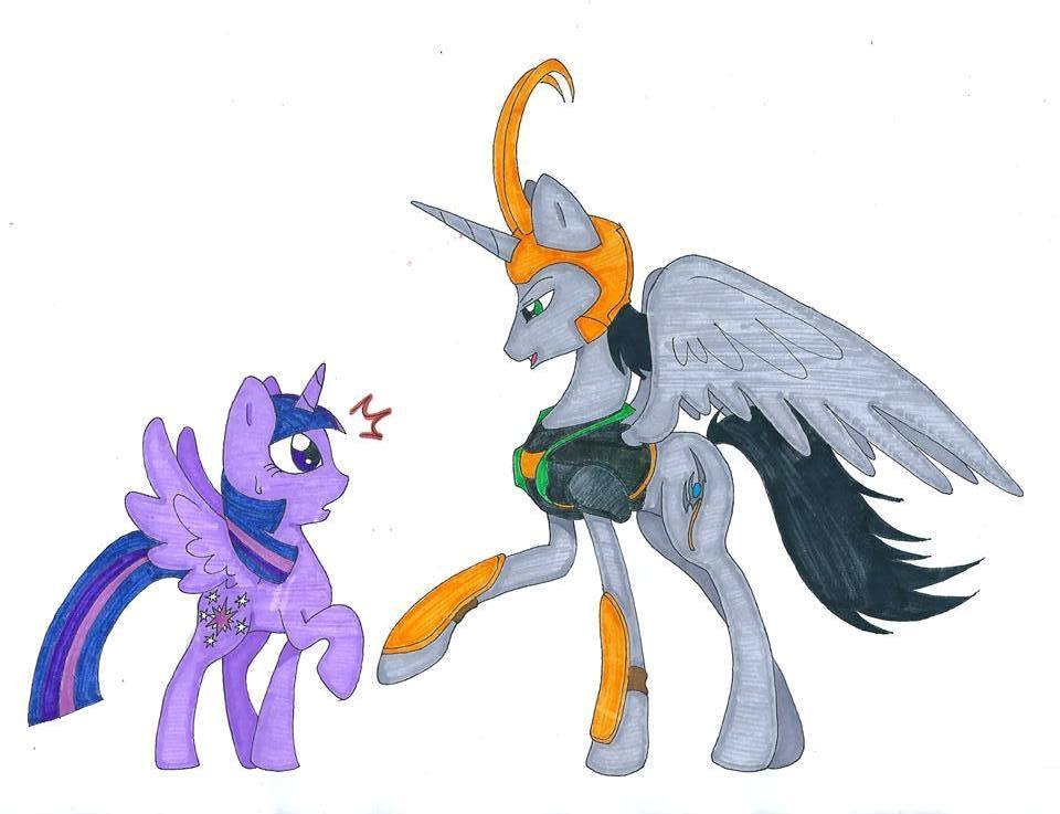 Loki and Twilight Sparkle