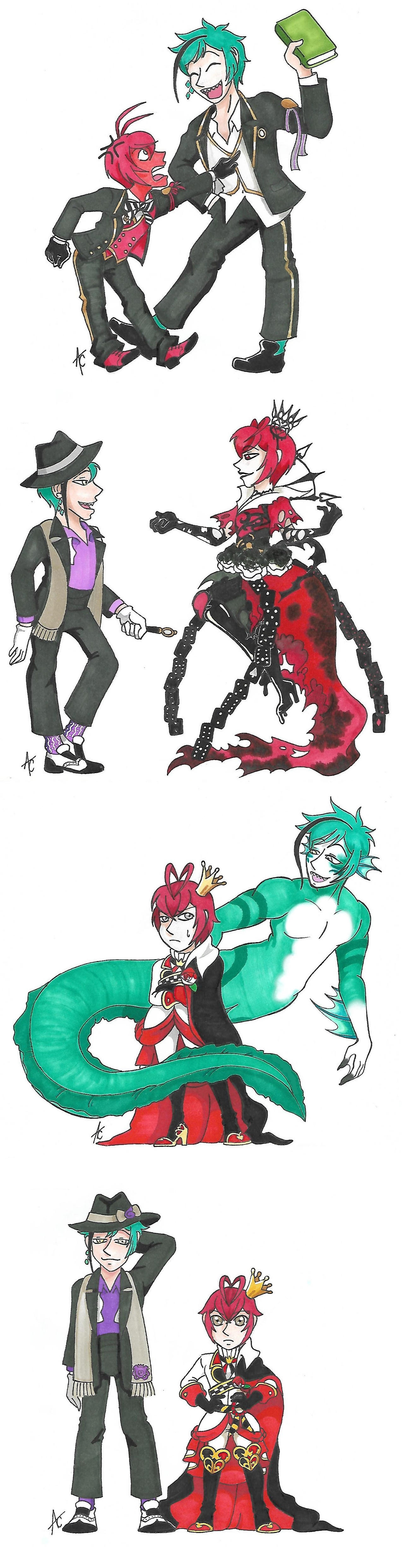 Riddle and Floyd moments by AliceCherie on DeviantArt