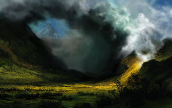 Master Study: Storm in the Mountains