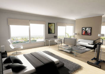 penthouse bedroom