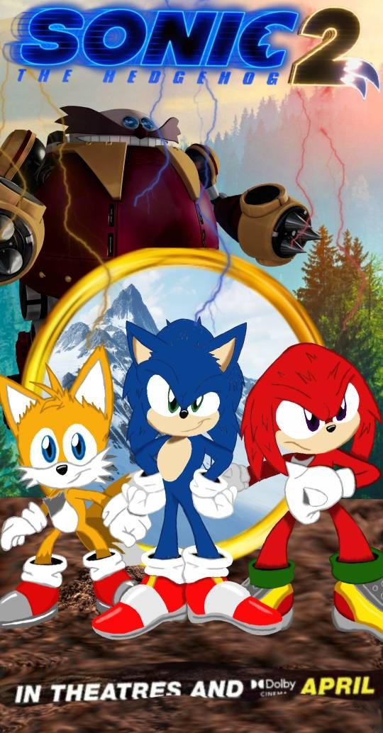 I actually prefer this fan-made Sonic 2 poster to the official design