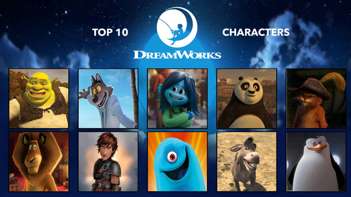 Dreamworks Creating Characters Top 10 Dreamworks Characters by Angrybirdslegend06 on DeviantArt