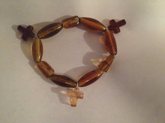 Yellow Glass Bead Braclet