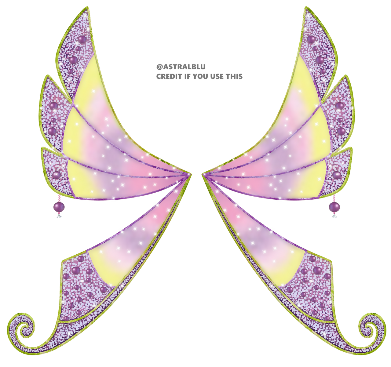 Tecna Enchantix Wings (with lower wings) by AstralBlu on DeviantArt
