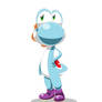 Blue yoshi same shading style