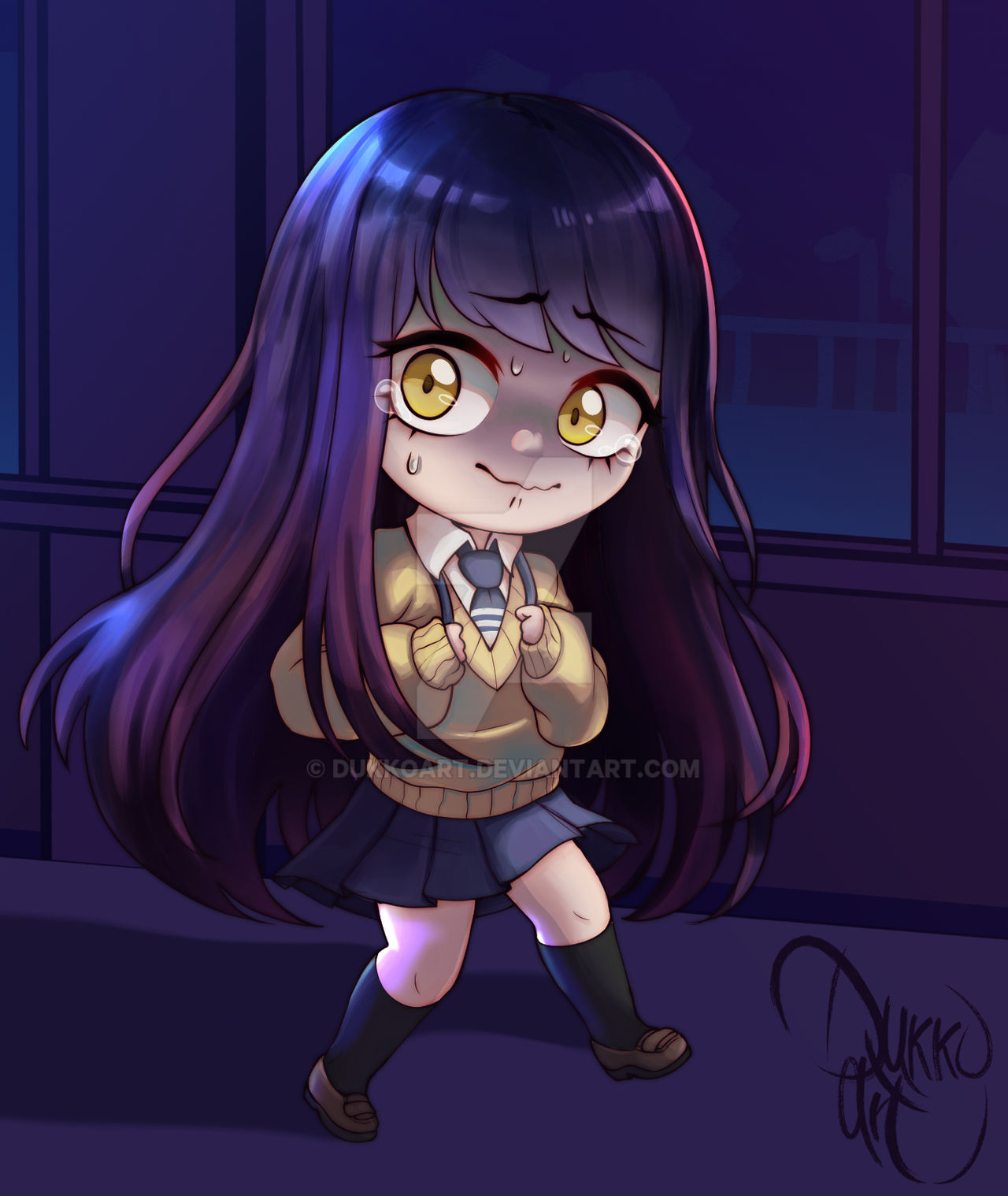 Mieruko Mieruko-chan by DukkoArt on DeviantArt