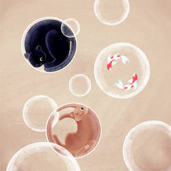 Bubble kitties