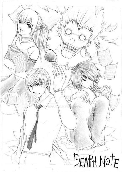 death note characters by sabr24 on DeviantArt