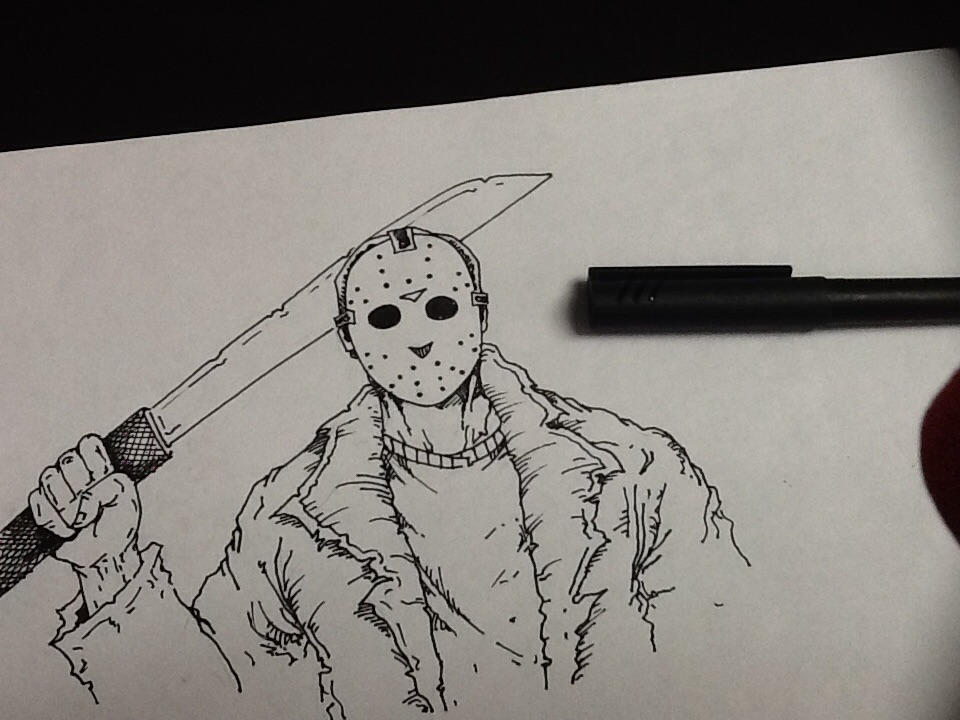 Jason Fan Drawing Jason by elmoztrito on DeviantArt