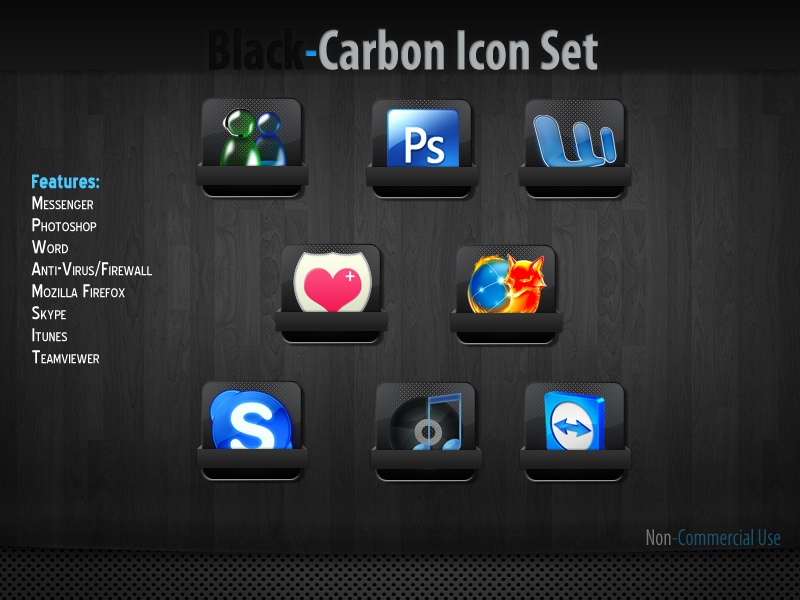 Sample B.Carbon Icon Pack