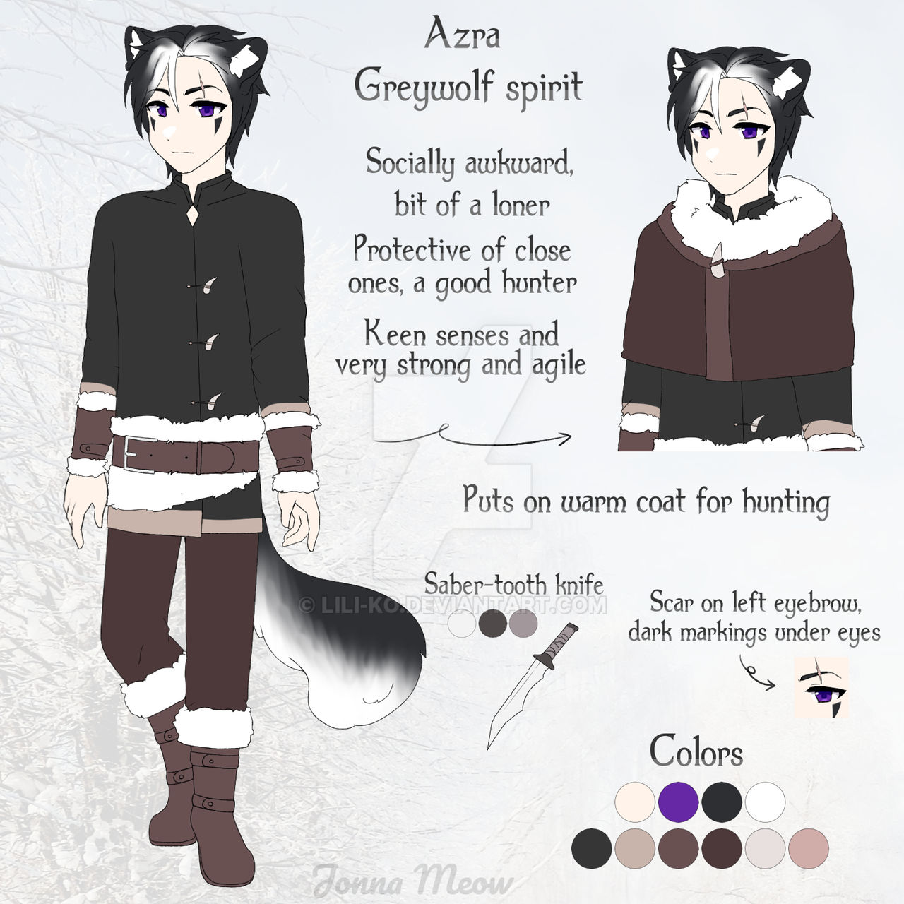 Azra - Ref. sheet by Lili-ko on DeviantArt