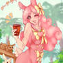 Boba bunny tea time!