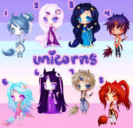 Space Unicorn Adoptables {CLOSED}