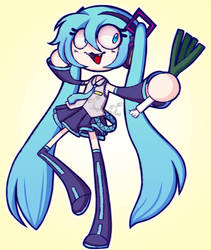 Miku, but in poptropica