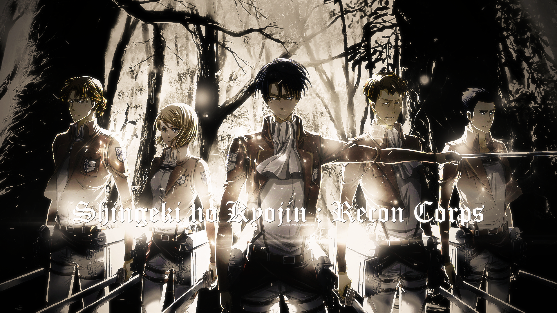 Wallpaper Shingeki No Kyojin Recon Corps By Kikiaryos On Deviantart