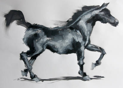 Serie bw Horse