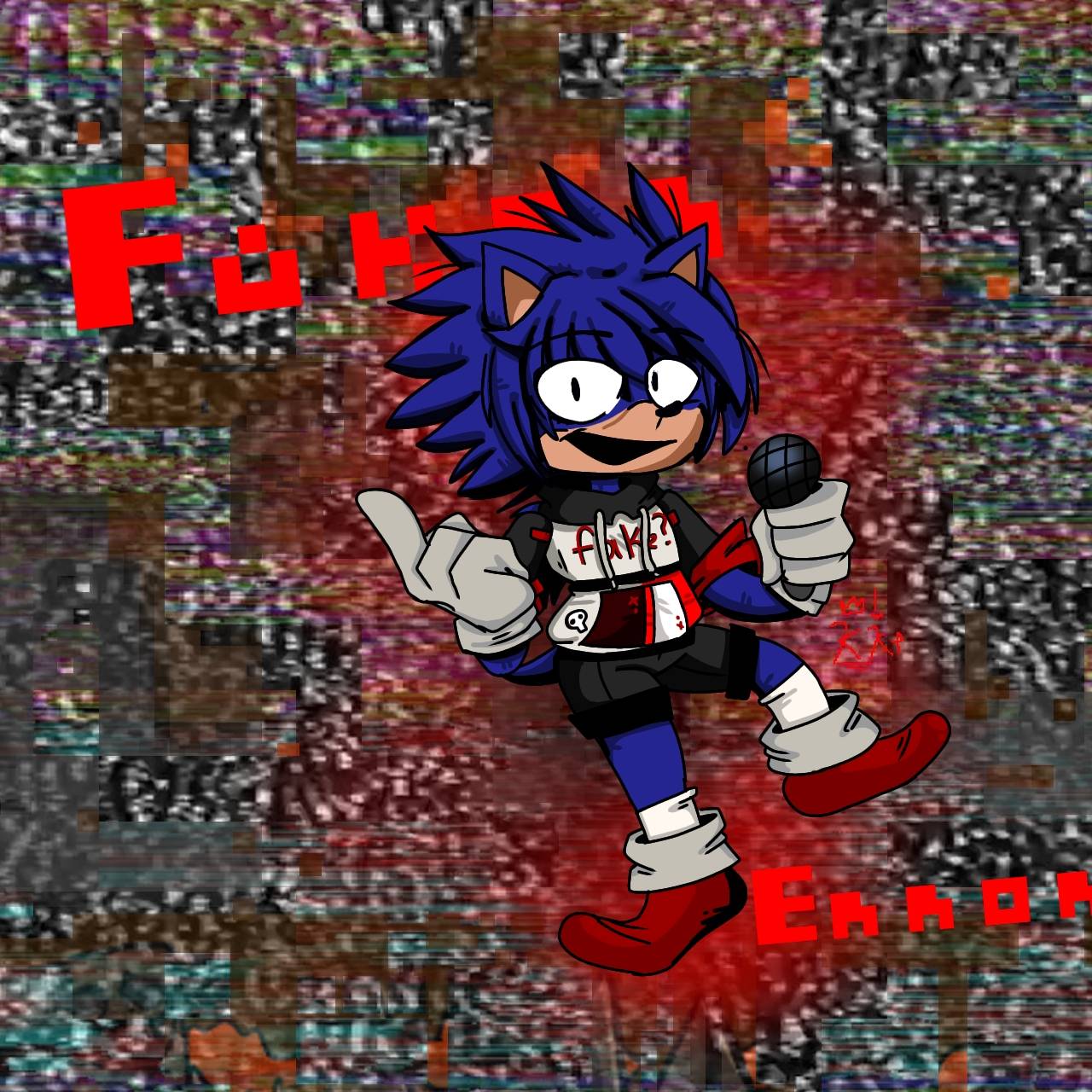 Faker Sonic Gach Club Sonic Fnf Modart By Crownkk2 On Deviantart