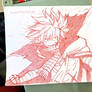 Natsu dragneel in red ball pen