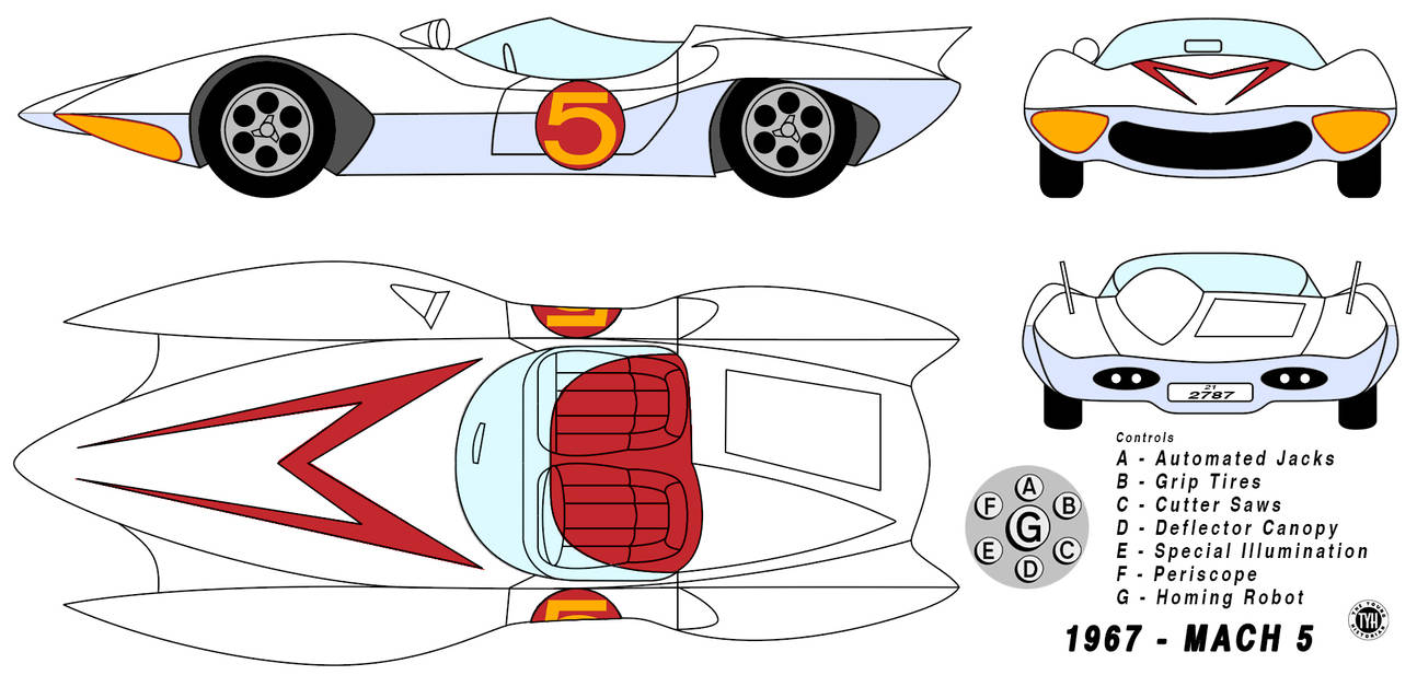 Mach 5 - Blueprint (1967) by TheYoungHistorian on DeviantArt