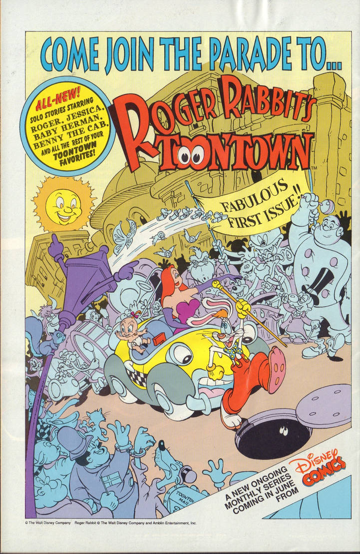 Roger Rabbit's Toontown Comic Ad - (1990) by TheYoungHistorian on ...