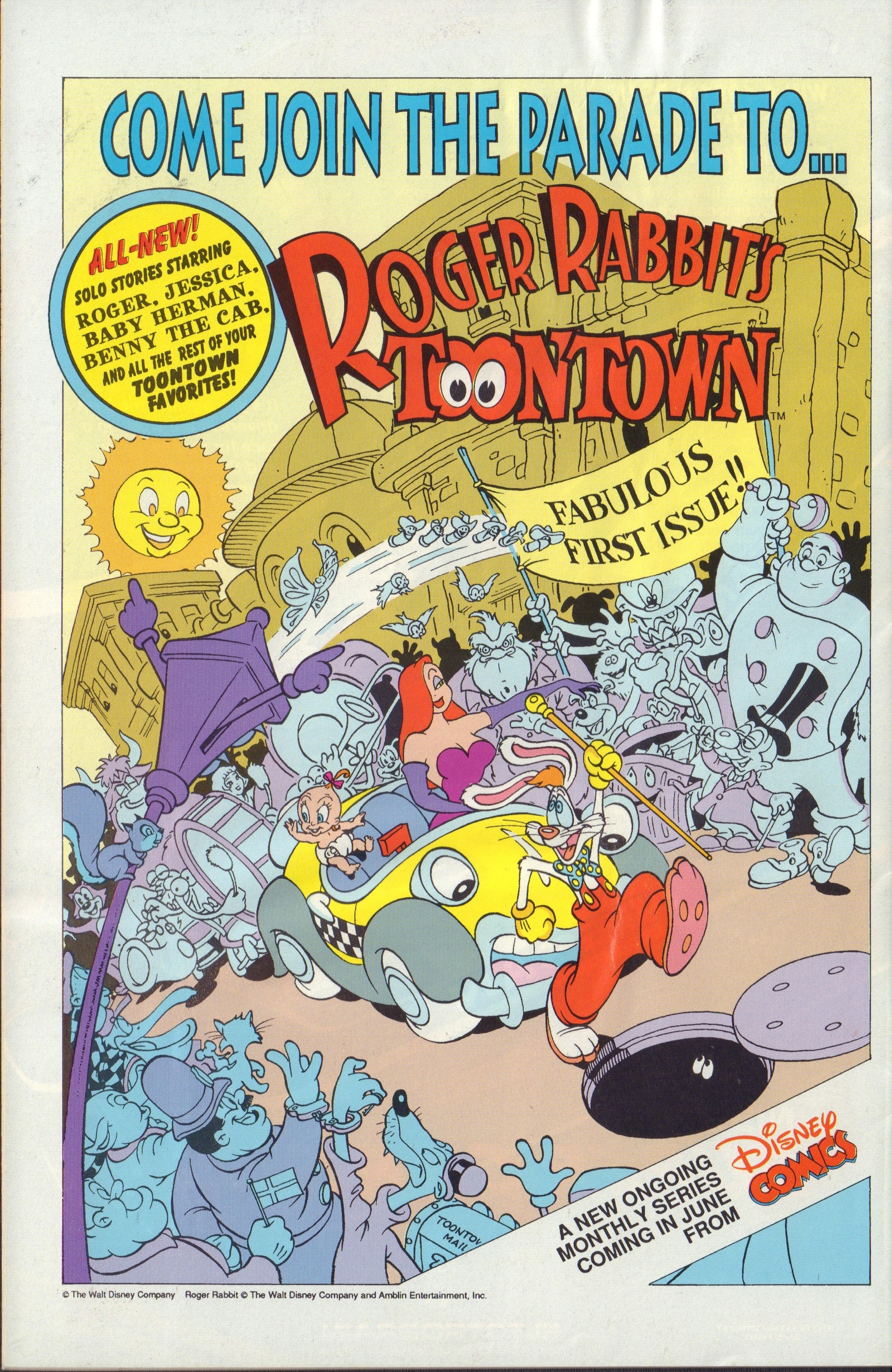Roger Rabbit Ad Roger Rabbit's Toontown Comic Ad - (1990) by TheYoungHistorian on ...