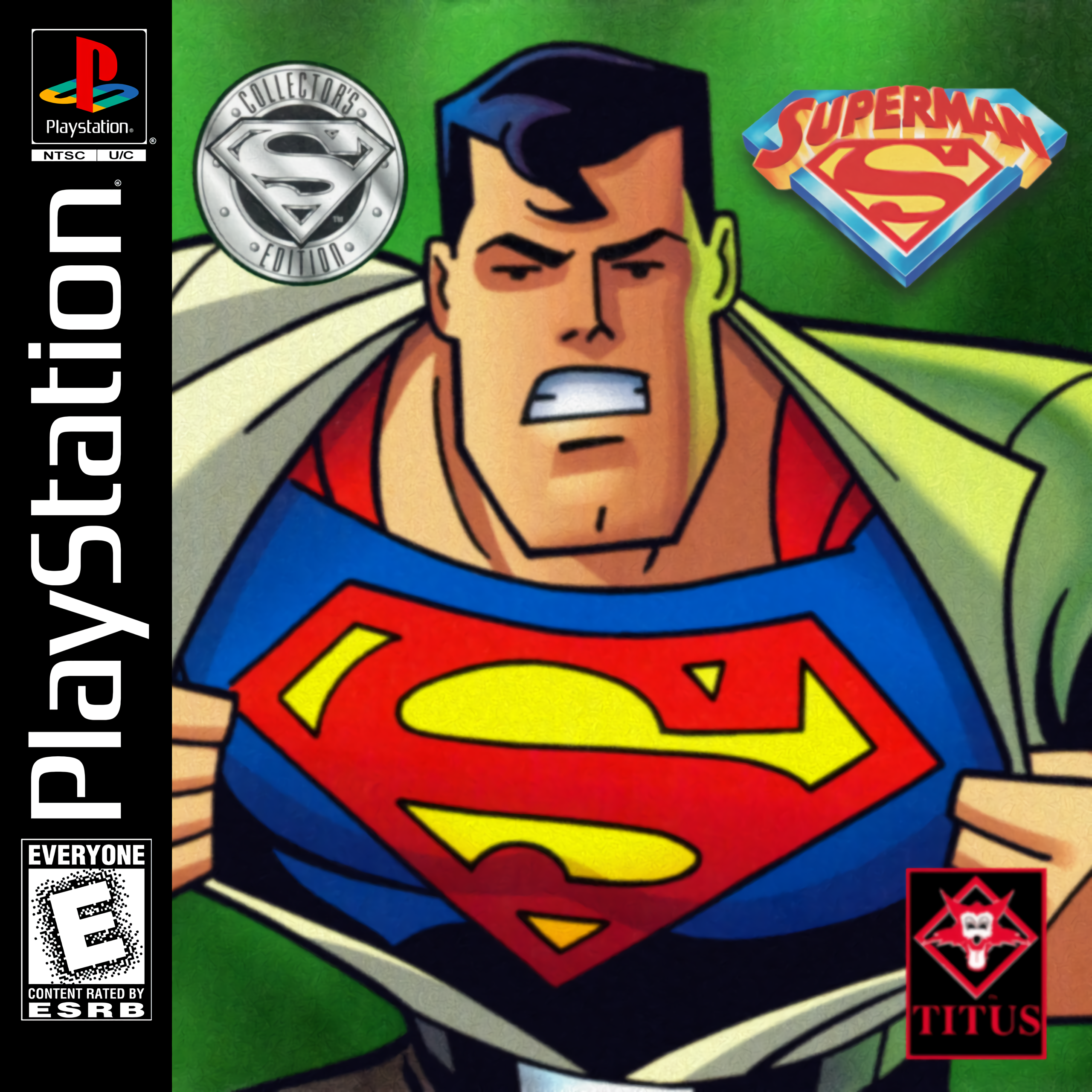 Superman (2000) - PlayStation Front Cover by TheYoungHistorian on DeviantArt