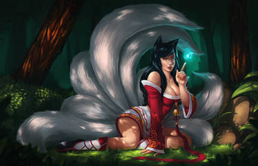 LoL - Ahri fanart