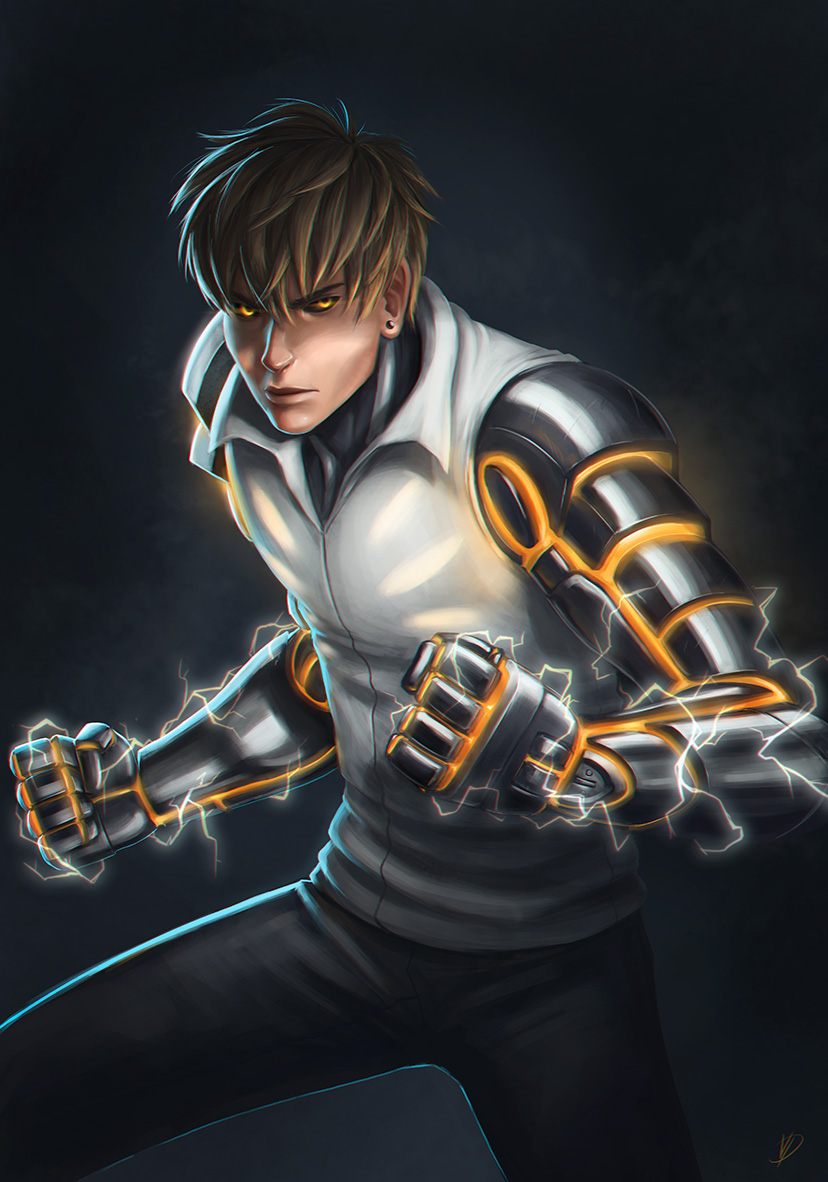 Wallpaper-genos-one-punch-man by oioiji on DeviantArt