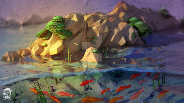 pond low poly