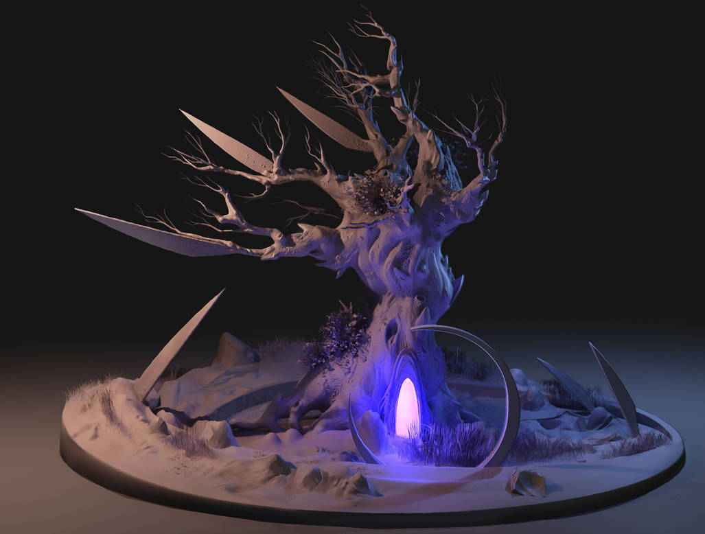 tree sculpt conceptart