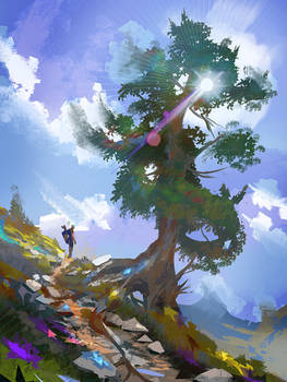 Mountain trip- the tree