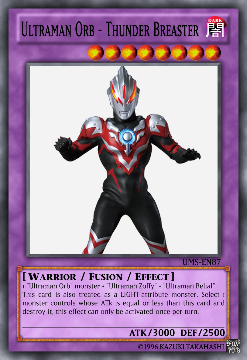 Ultraman Orb Thunder Breaster By Cyberdraco001 On Deviantart