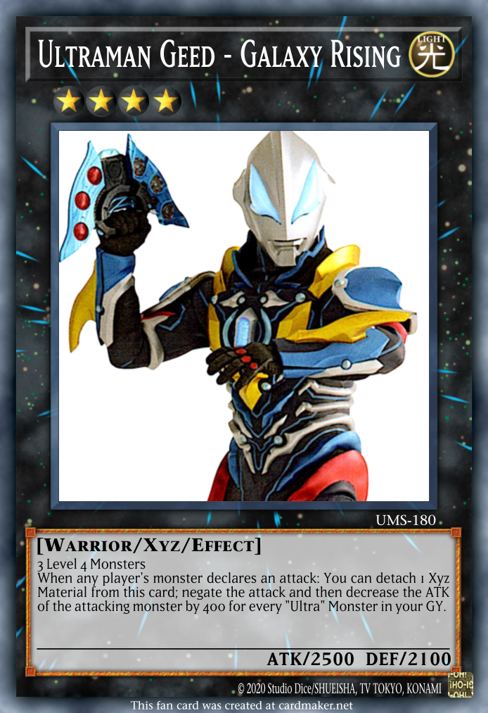 Ultraman Geed - Galaxy Rising by Cyberdraco001 on DeviantArt