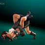 Guillotine choke on lili