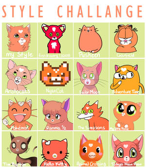 Art Style Challange ||Cat Edition + Speedpaint