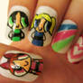 powerpuff girls nails