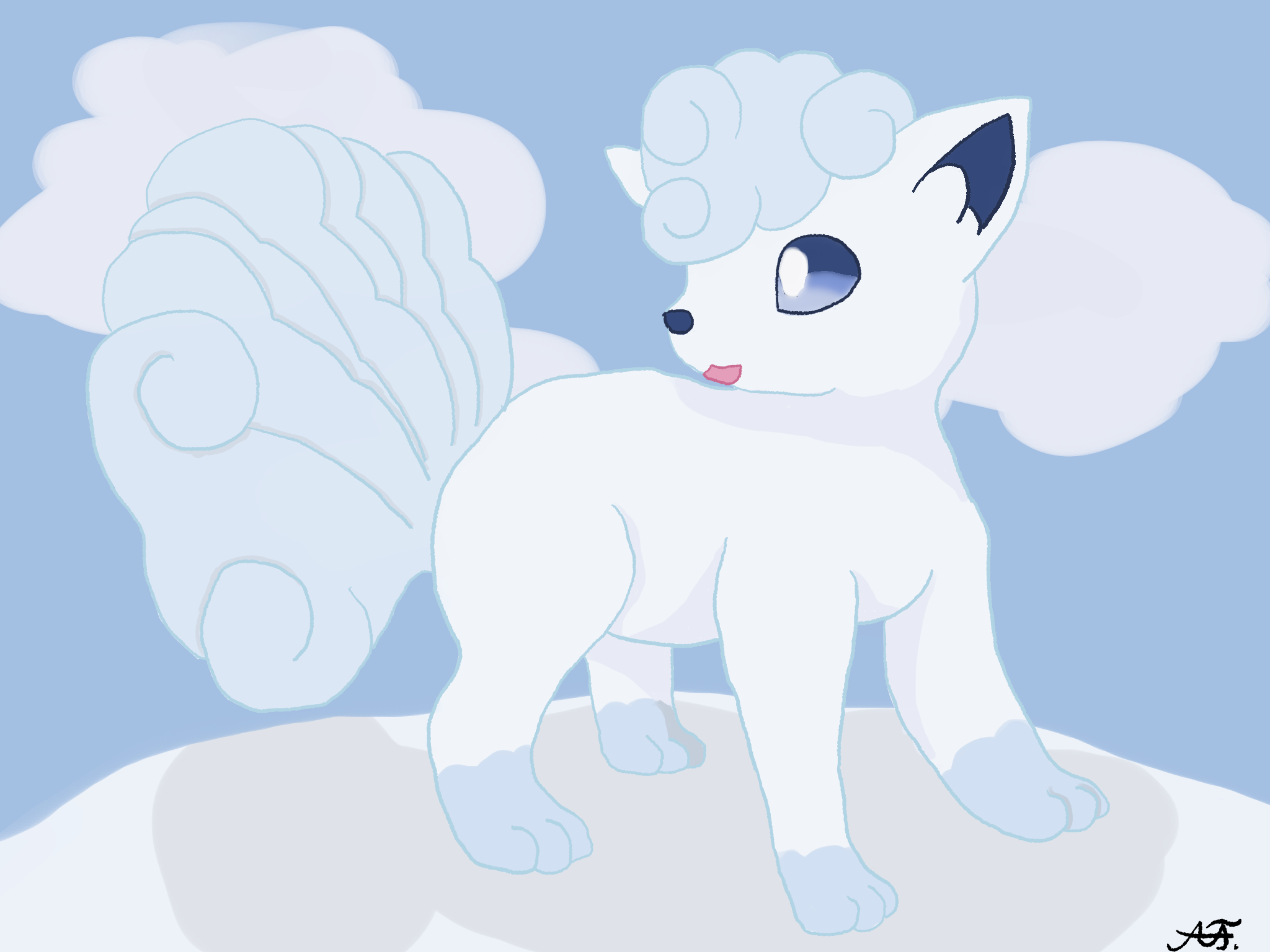 Alolan Vulpix by Bigelooo on DeviantArt