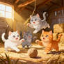 Kittens in Barn