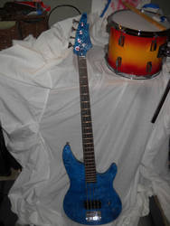 ICE paint job bass guitar