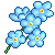 Forget-me-not free icon