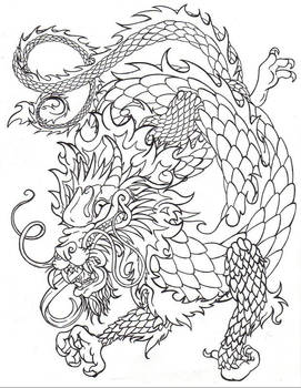Chinese dragon line