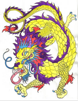 Chinese Dragon colored