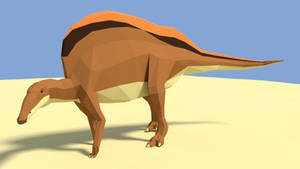 Ouranosaurus in Low Poly