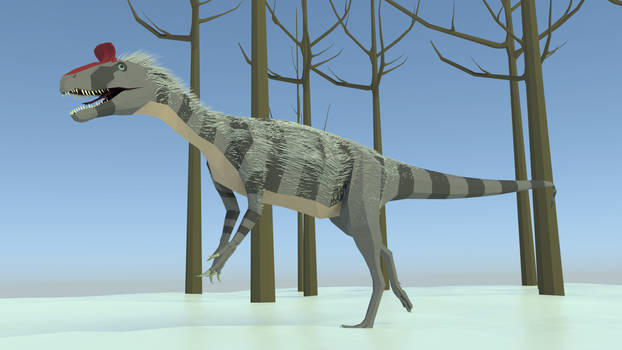 Crylophosaurus in Low Poly