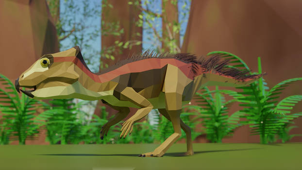 Revamped: Archaeoceratops In Low Poly