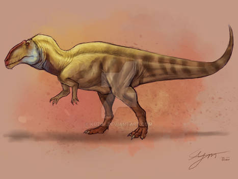 Acrocanthosaurus sketch 2020