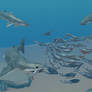 Low poly Devoinan shark attack