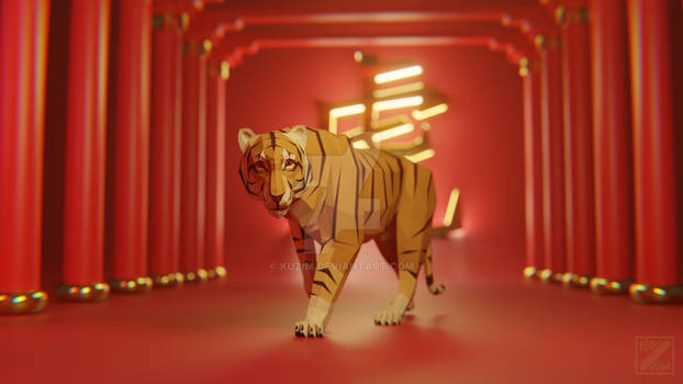 Lowpoly Year Of The Tiger