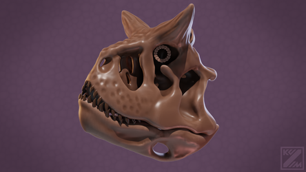 Carnotaurus skull Speedsculpt