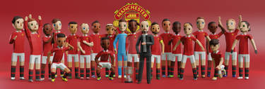 Mufc Squad 22-23 Lowpoly